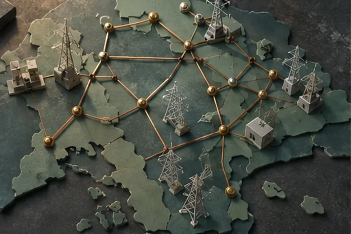 Grid represented by one practical part of the power energy system.