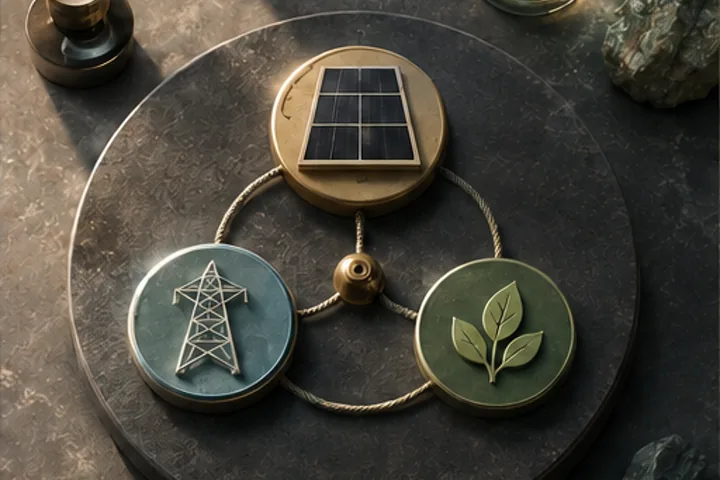 Supply represented by one practical part of the power energy system.
