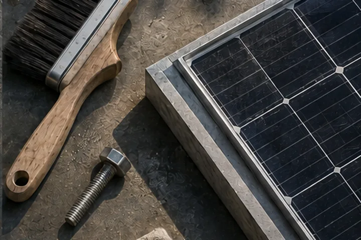 Care represented by one practical part of the solar energy system.