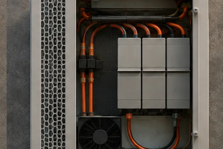 Safety represented by one practical part of the storage energy system.